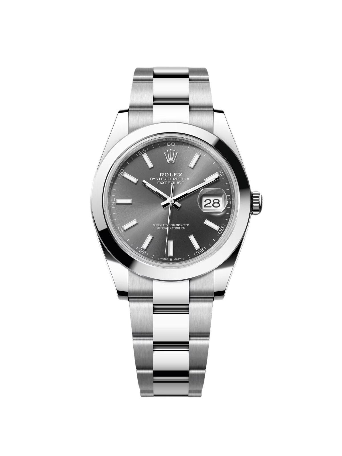 [2026 Mirror Grade]RLX Datejust 41mm 126300 Slate Index Jubilee Stainless Steel Watch