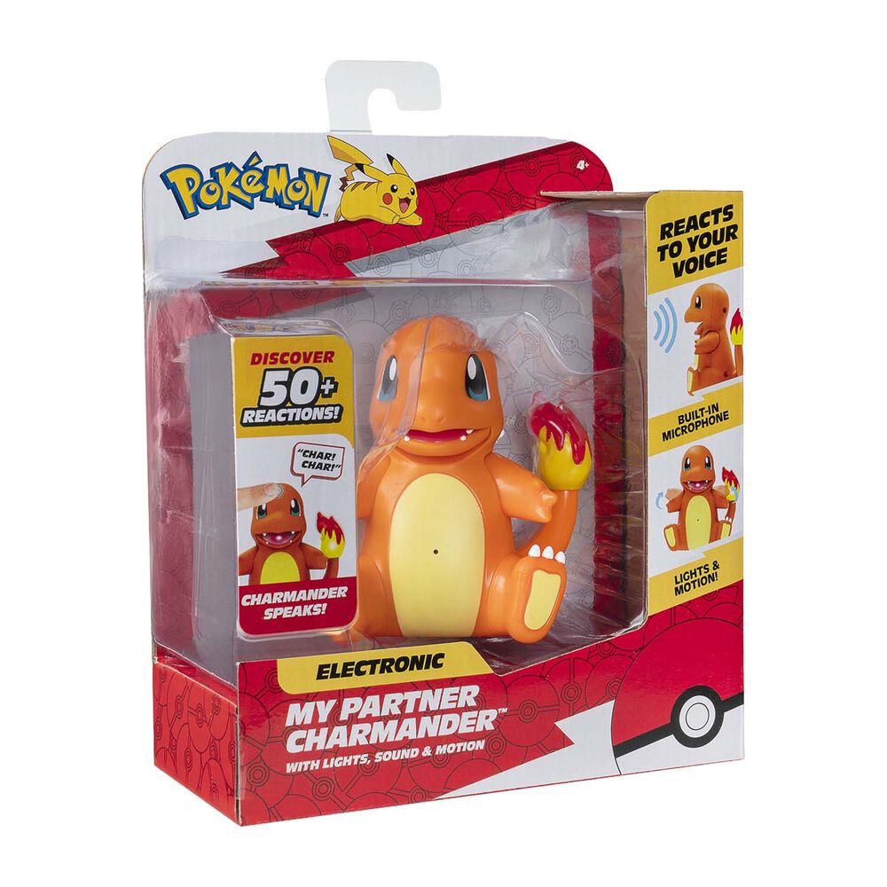 POKÉMON Interaktywna figurka Pokémon Mój Partner Charmander, ze światłem i dźwiękiem