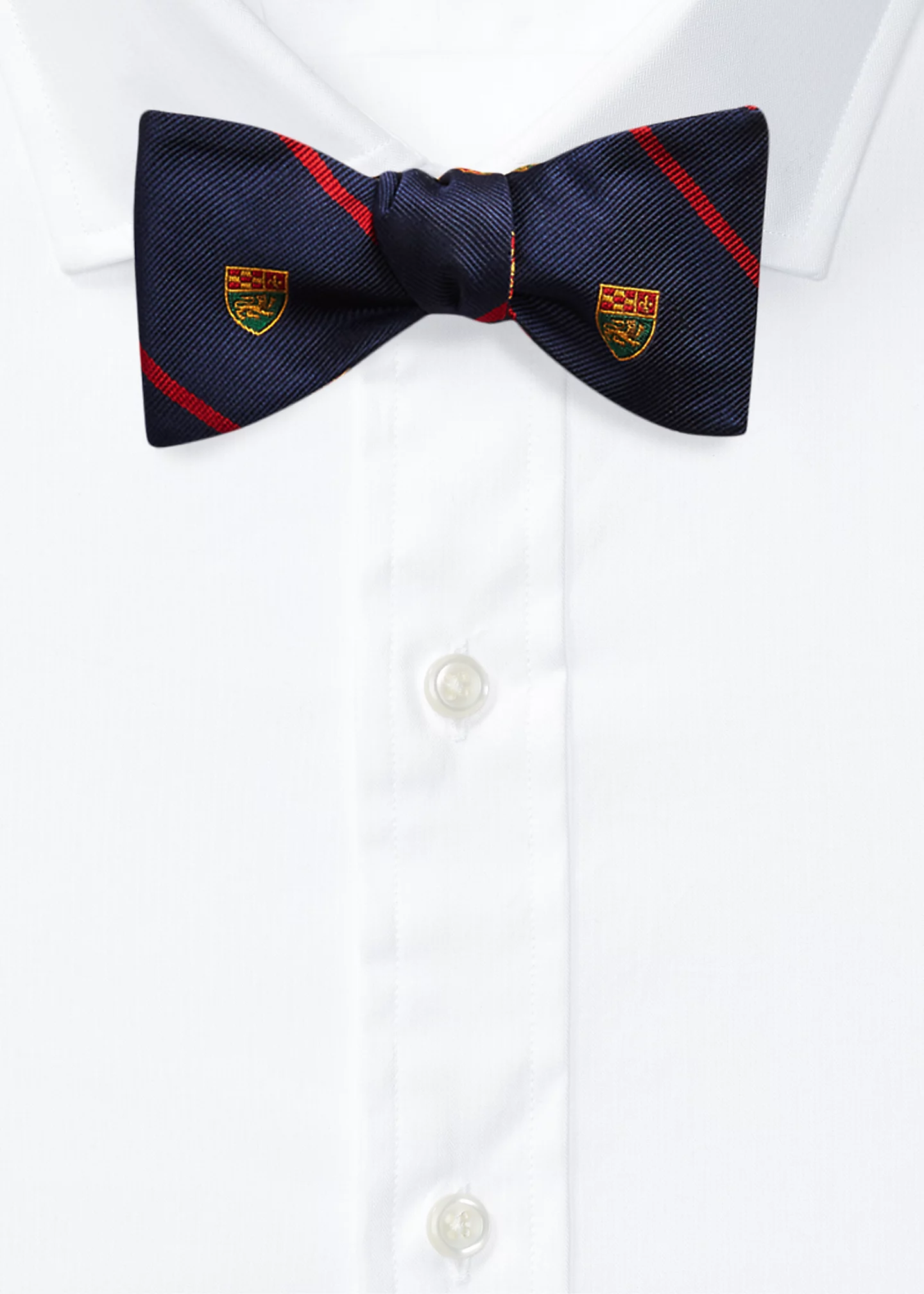 Striped Silk Club Bow Tie