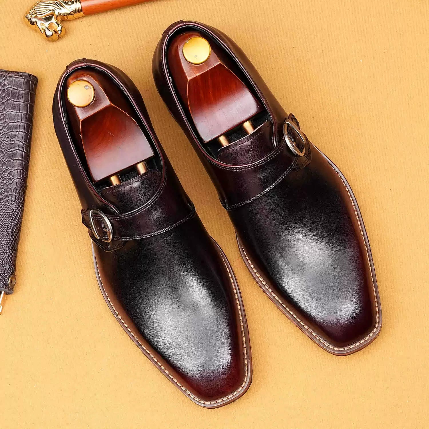 Premium British Style Buckle Dress Shoes 65173