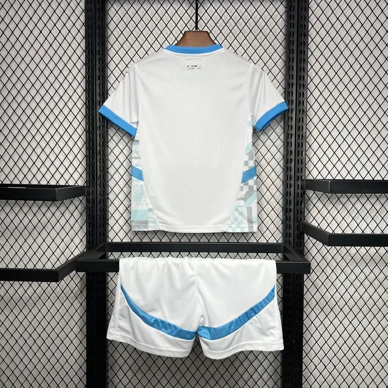 Marseille Soccer Jersey Home Kids Kit Jerseys+Shorts 2024/25