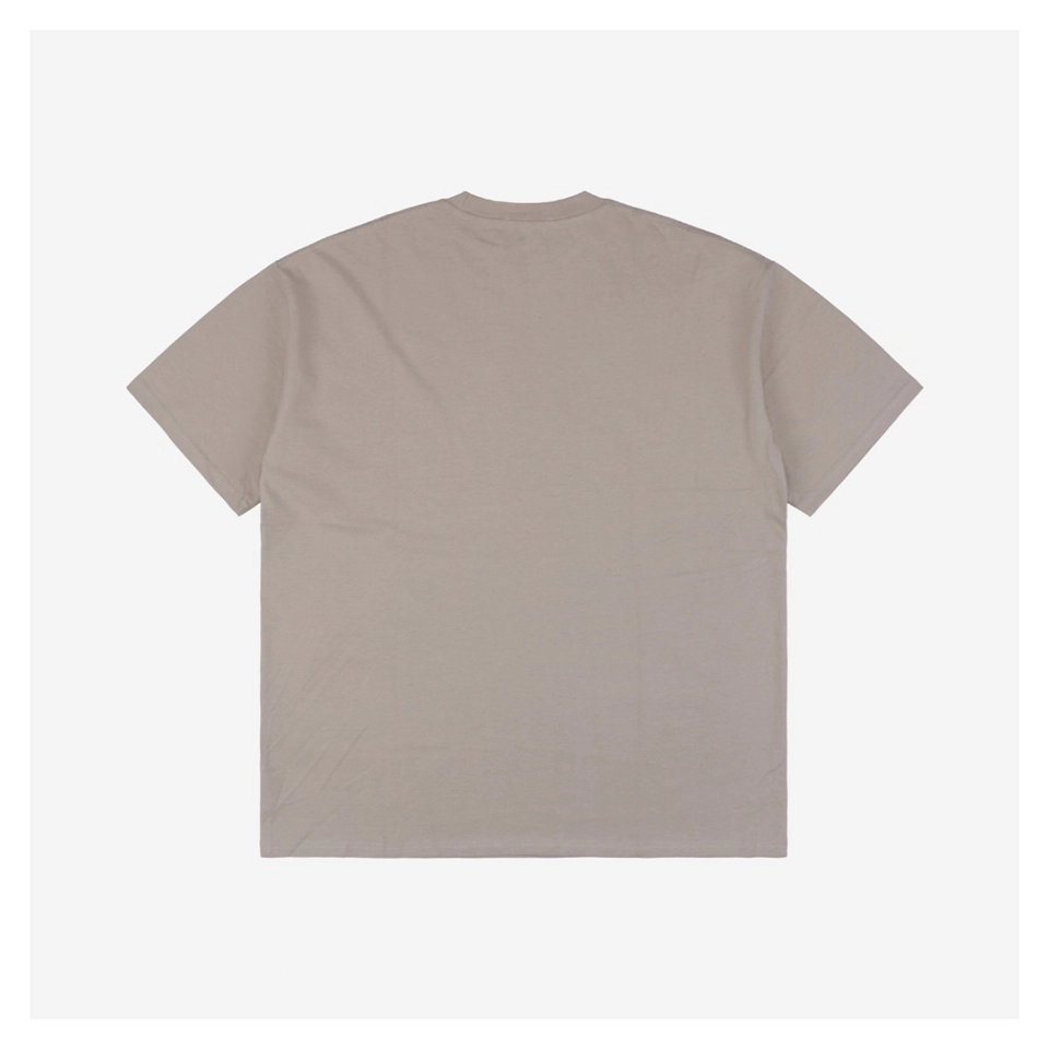 PD Crown Crest Embroidered Lettering T-Shirt Beige