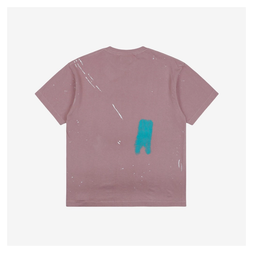 Gallery Dept GD Scroll Letter Print T-Shirt – Dirty Pink