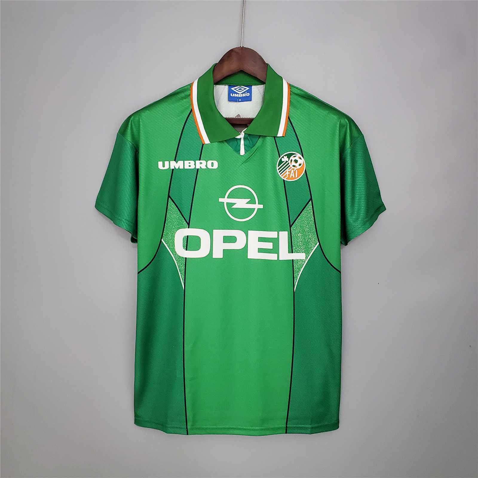 Ireland Retro Soccer Jersey Home Custom Shirt 1994-96