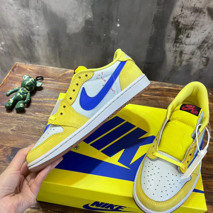 Travis Scott x Air Jordan 1 Low Canary Yellow