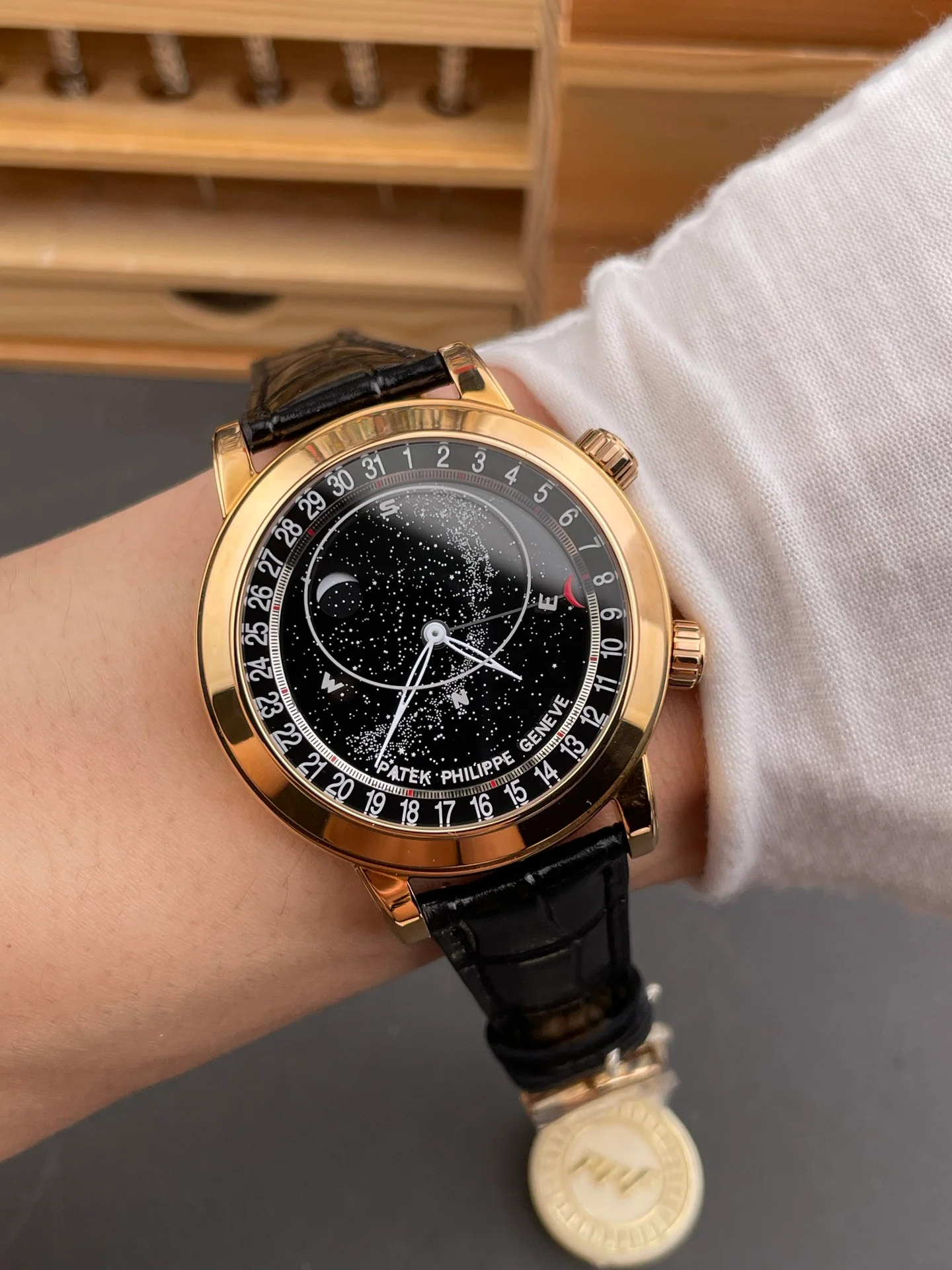 Patek Celestial 6102R Rose Gold Black Dial