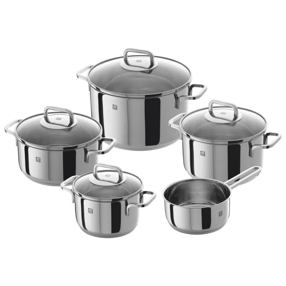 Zwilling Quadro 5-Piece Stainless Steel Cookware Set