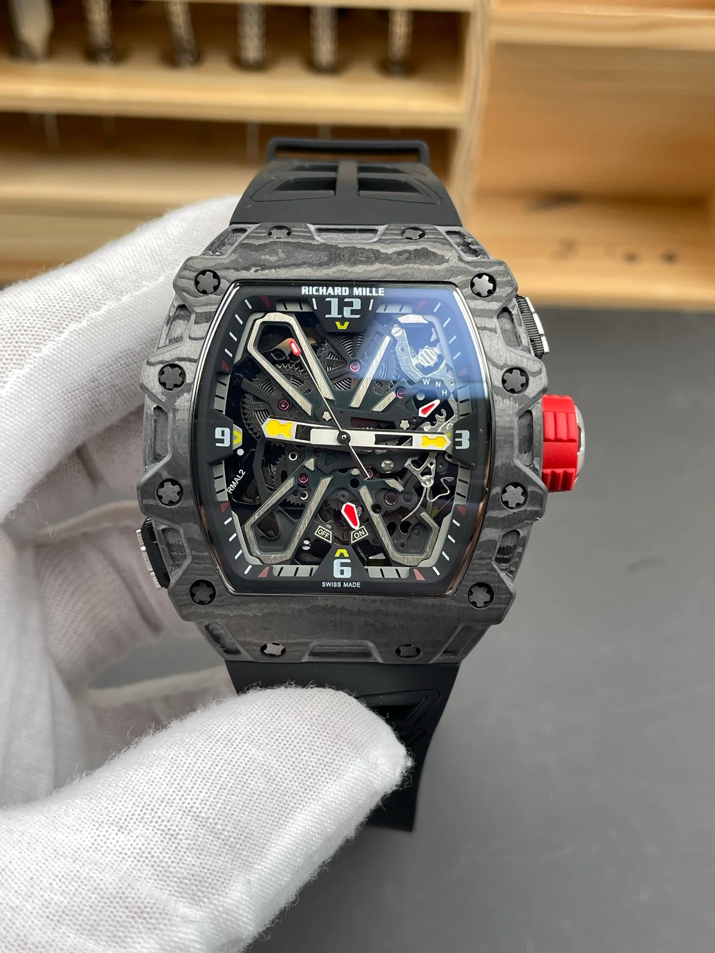 RM35-03 Carbon Fiber Black