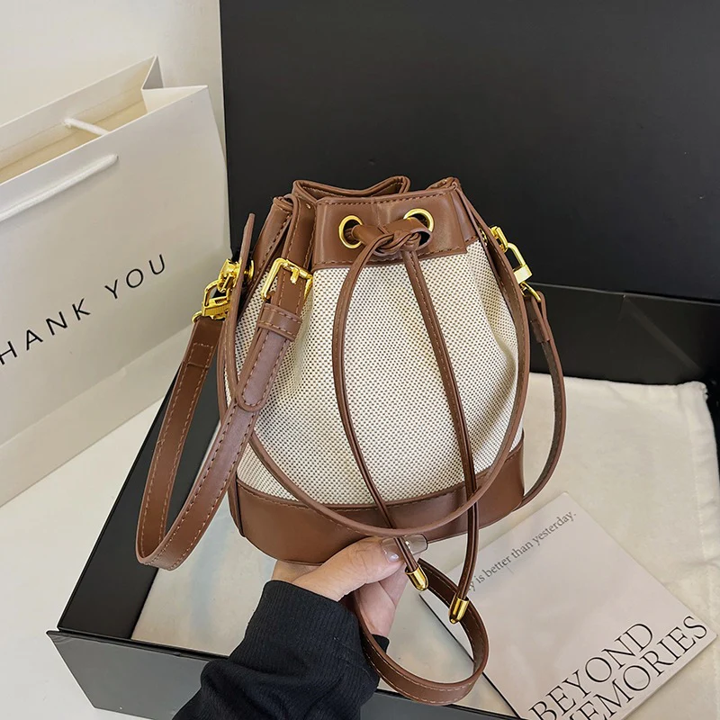 Chloe Canvas Bucket Bag