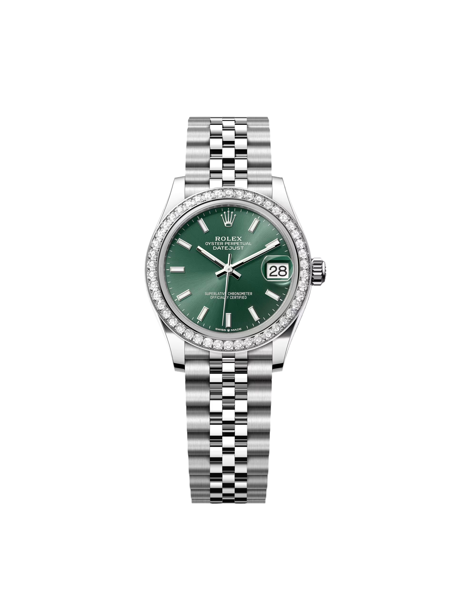 [2026 Mirror Grade]RLX Datejust m278384RBR-0021/0022 Mint Green 31mm Dial Oyster Watch