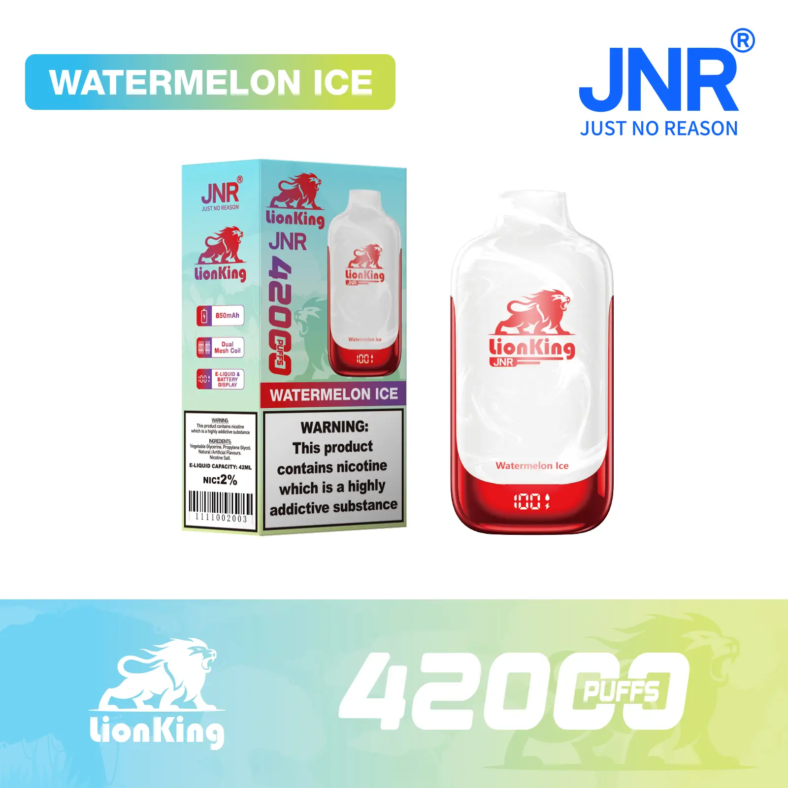 JNR Lion King 42000 Puff Disposable Vape