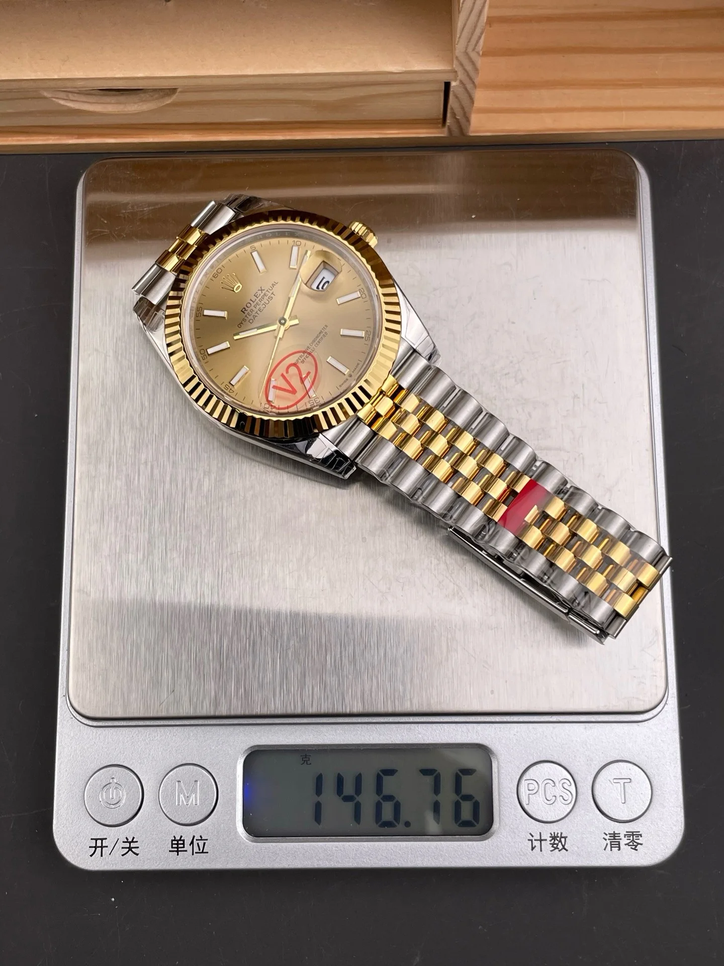 Two-tone Champagne Dial Datejust V2 Version