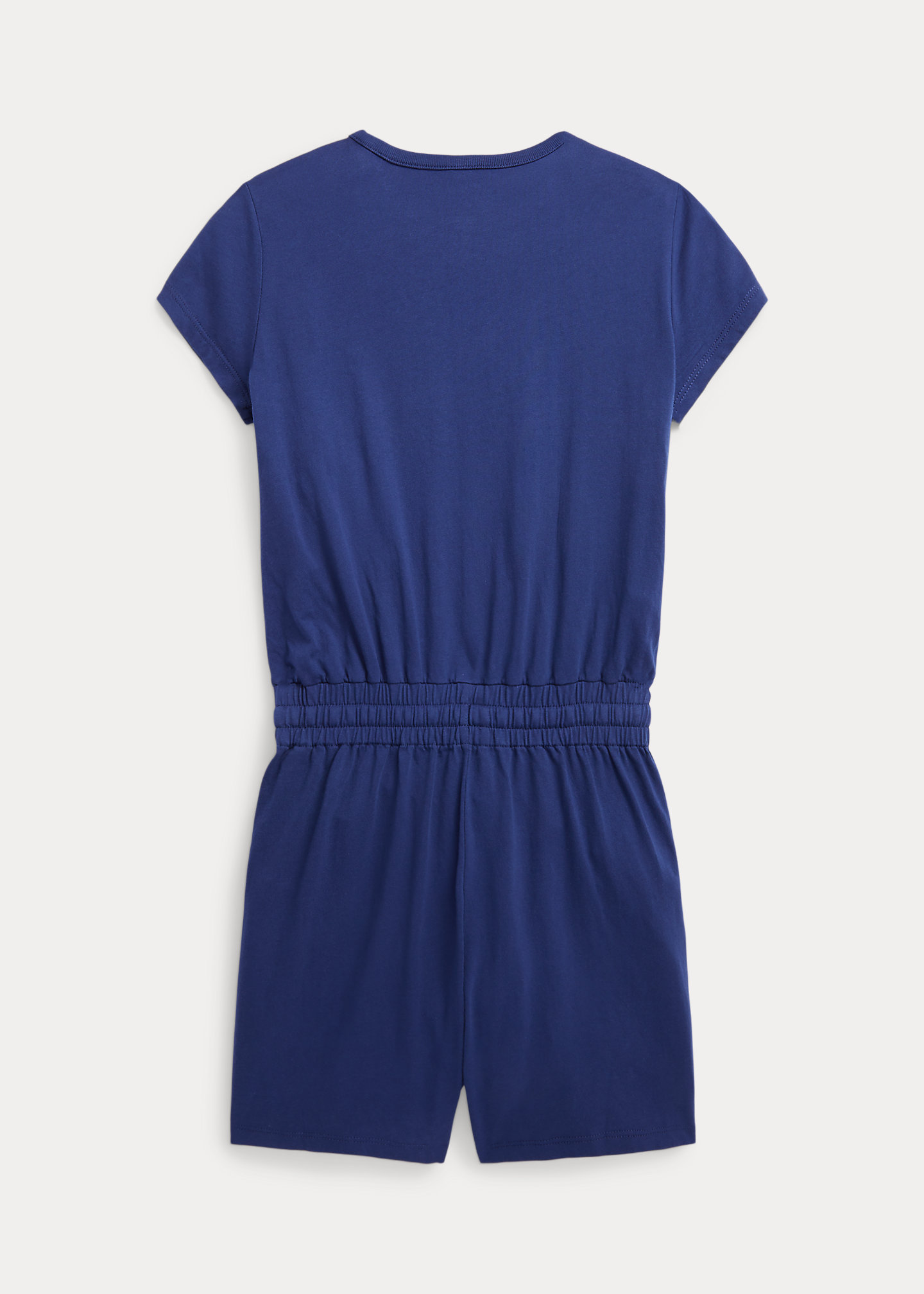 Tropical-Logo Cotton Jersey Romper