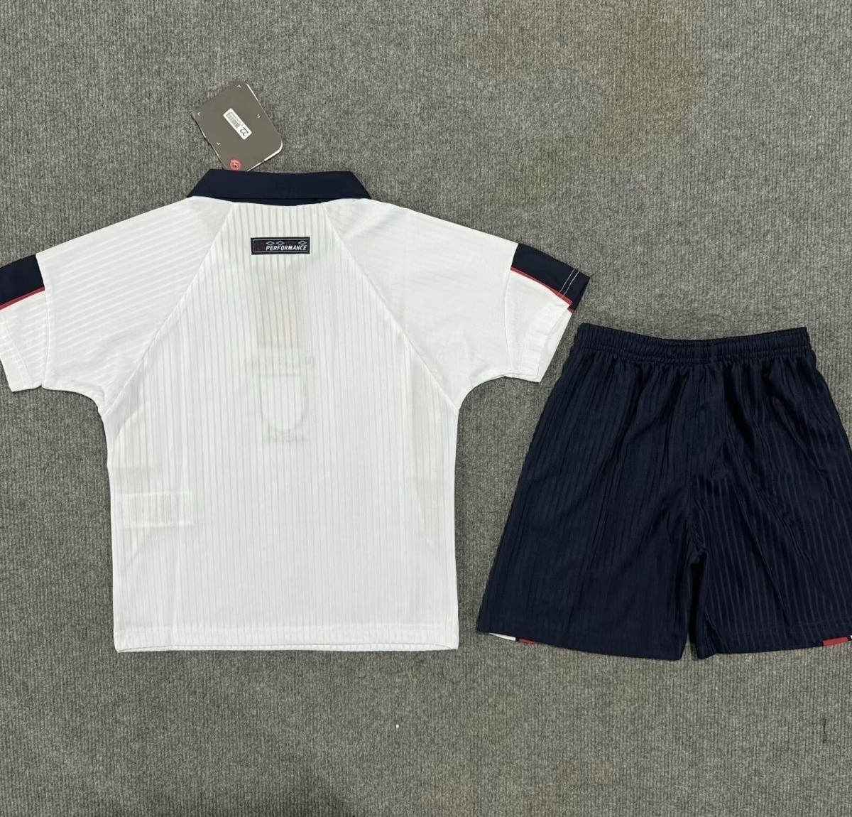 World Cup 1998 England Retro Soccer Jersey Home Kids Kit Jersey+Shorts