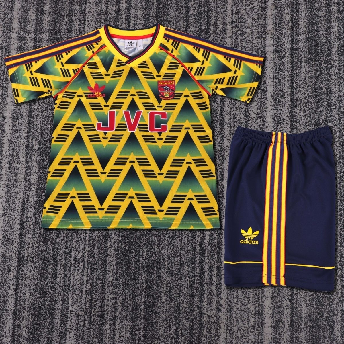 Arsenal Soccer Retro Jersey Away Kids Kit Jersey+Shorts 1991-93
