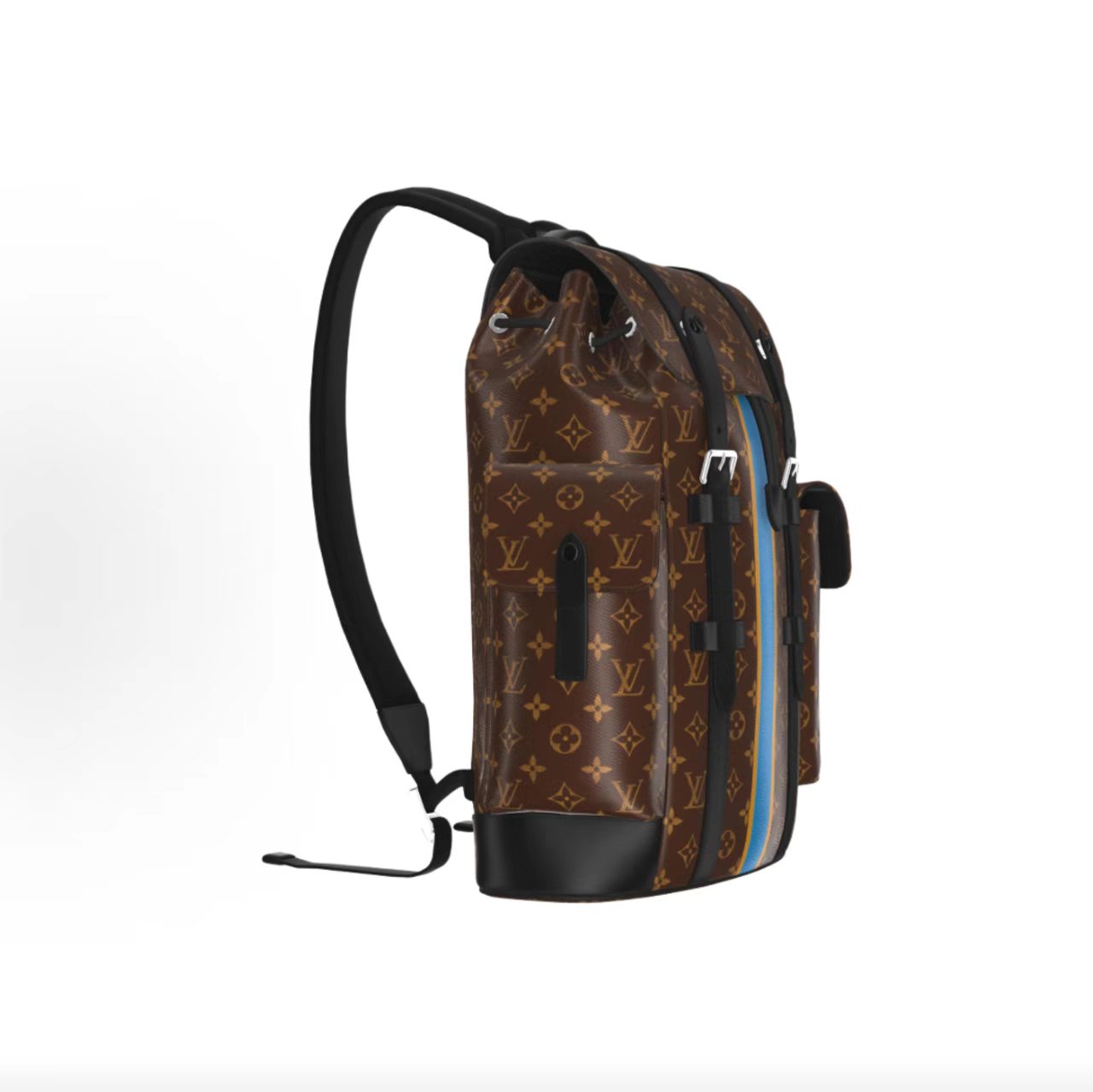 Louis Vuitton Christopher MM Backpack Monogram Stripe Vintage Travel Patch