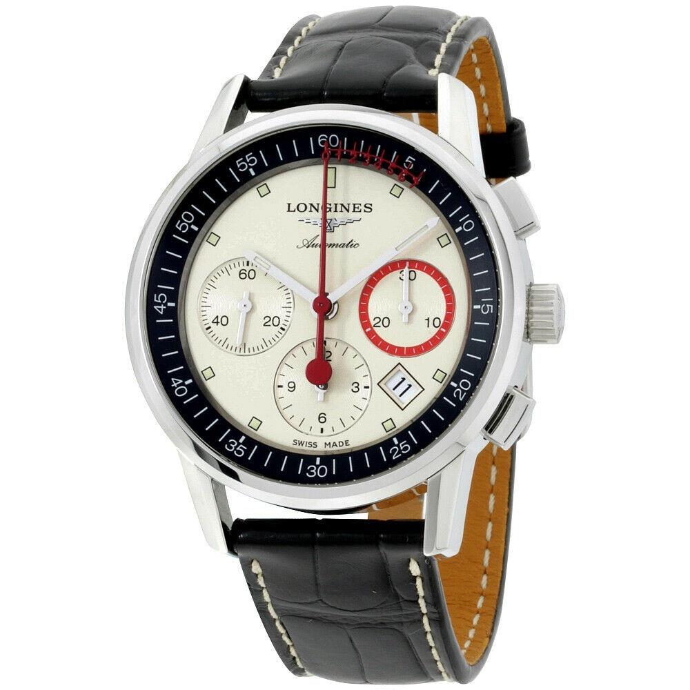 [2026 Mirror Grade]Longines Men's L4.754.4.72.4 La Grande Classique Chronograph Black Leather Watch