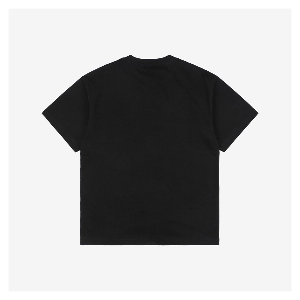 We11done Flame Barrage Print T-Shirt (Black/Grey/White)