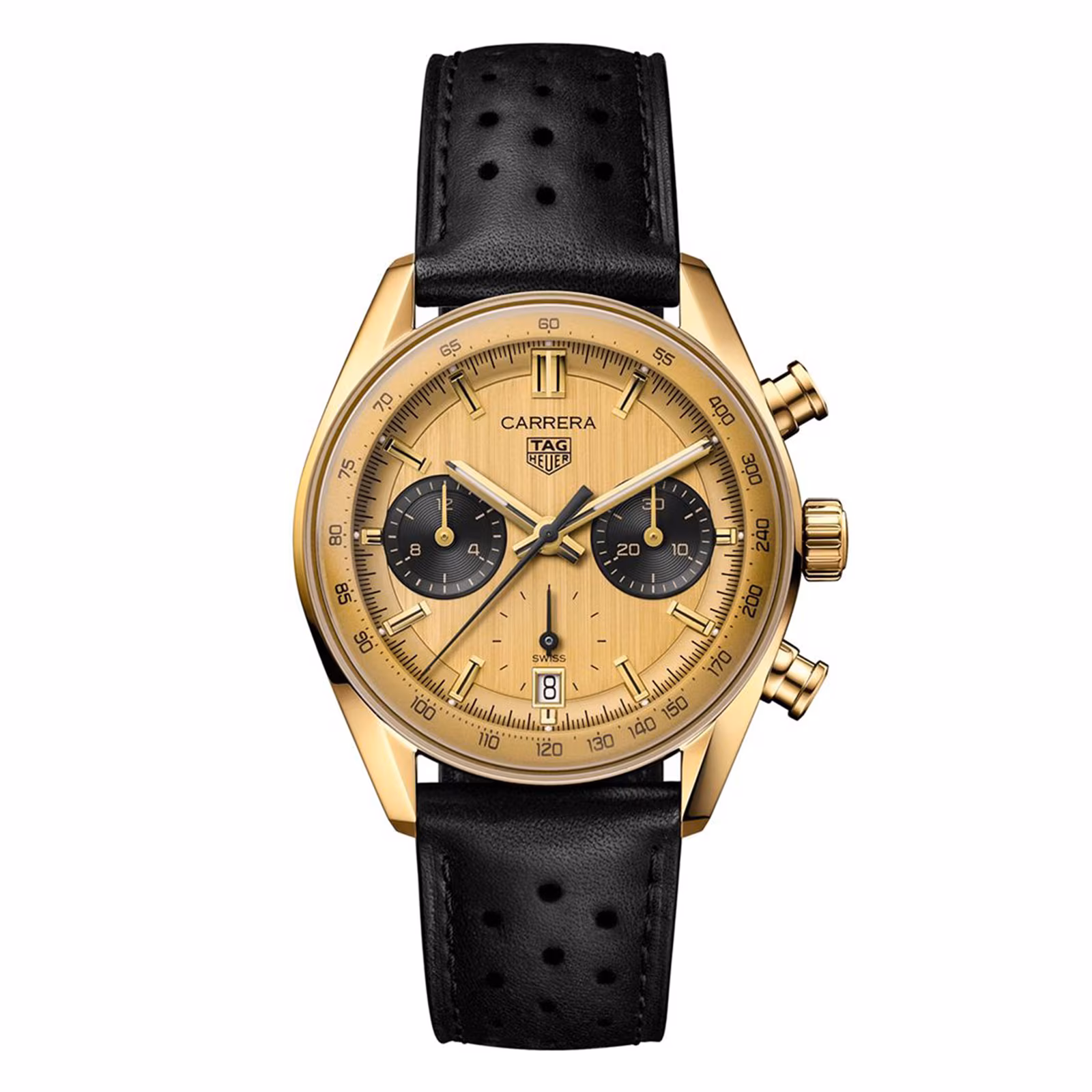 [2026 Mirror Grade]TAG Heuer Carrera Chronograph Automatic 39mm Gold 3N CBS2240.FC8319