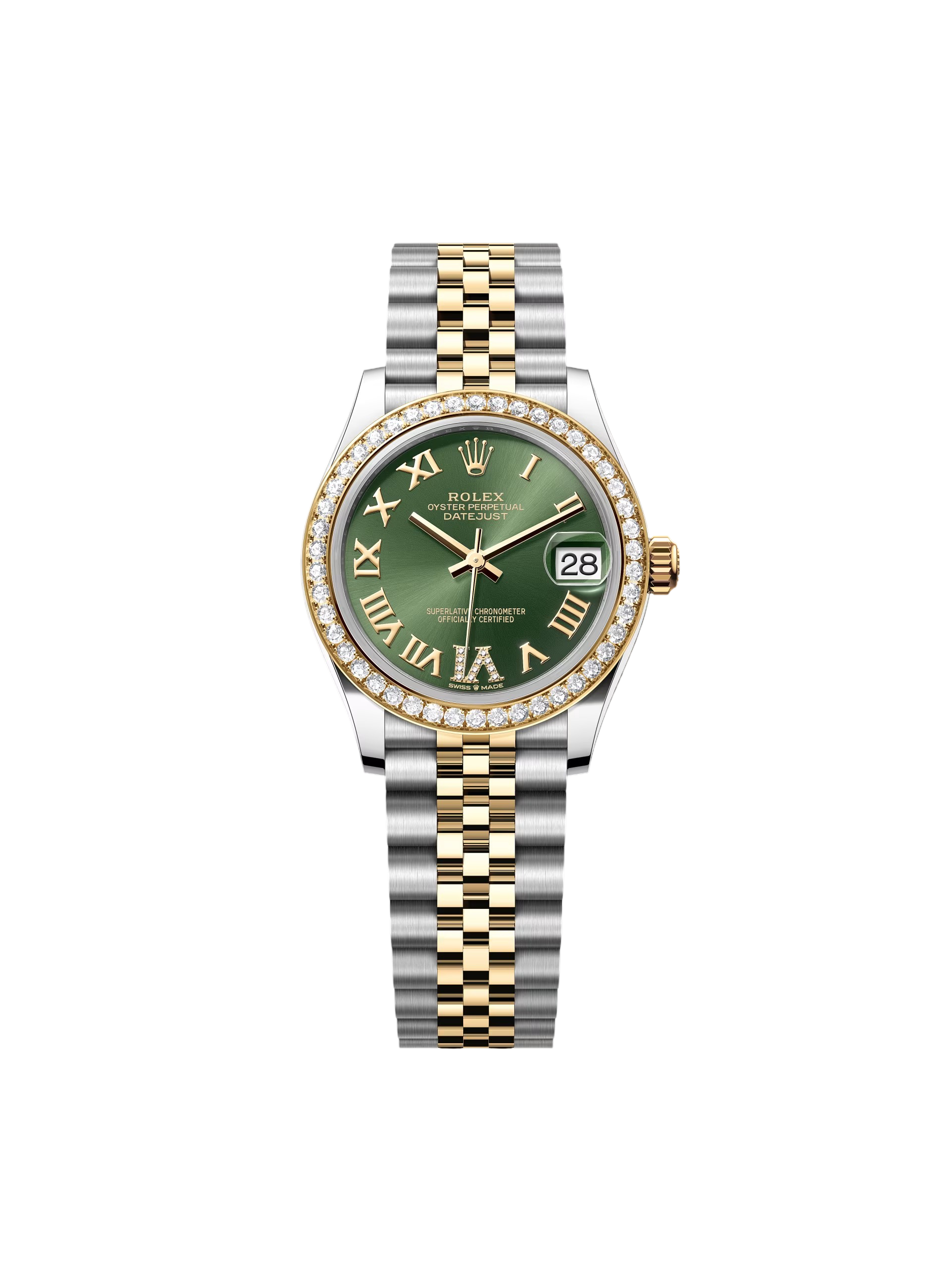 [2026 Mirror Grade]RLX Datejust m278383RBR-0015/0016 31mm Olive Green Dial Oyster Bracelet