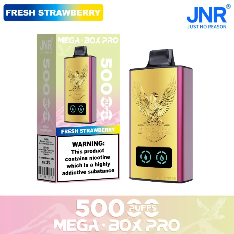 JNR - Mega Box Pro - 50K Puffs - Disposable Vape - Fresh Strawberry
