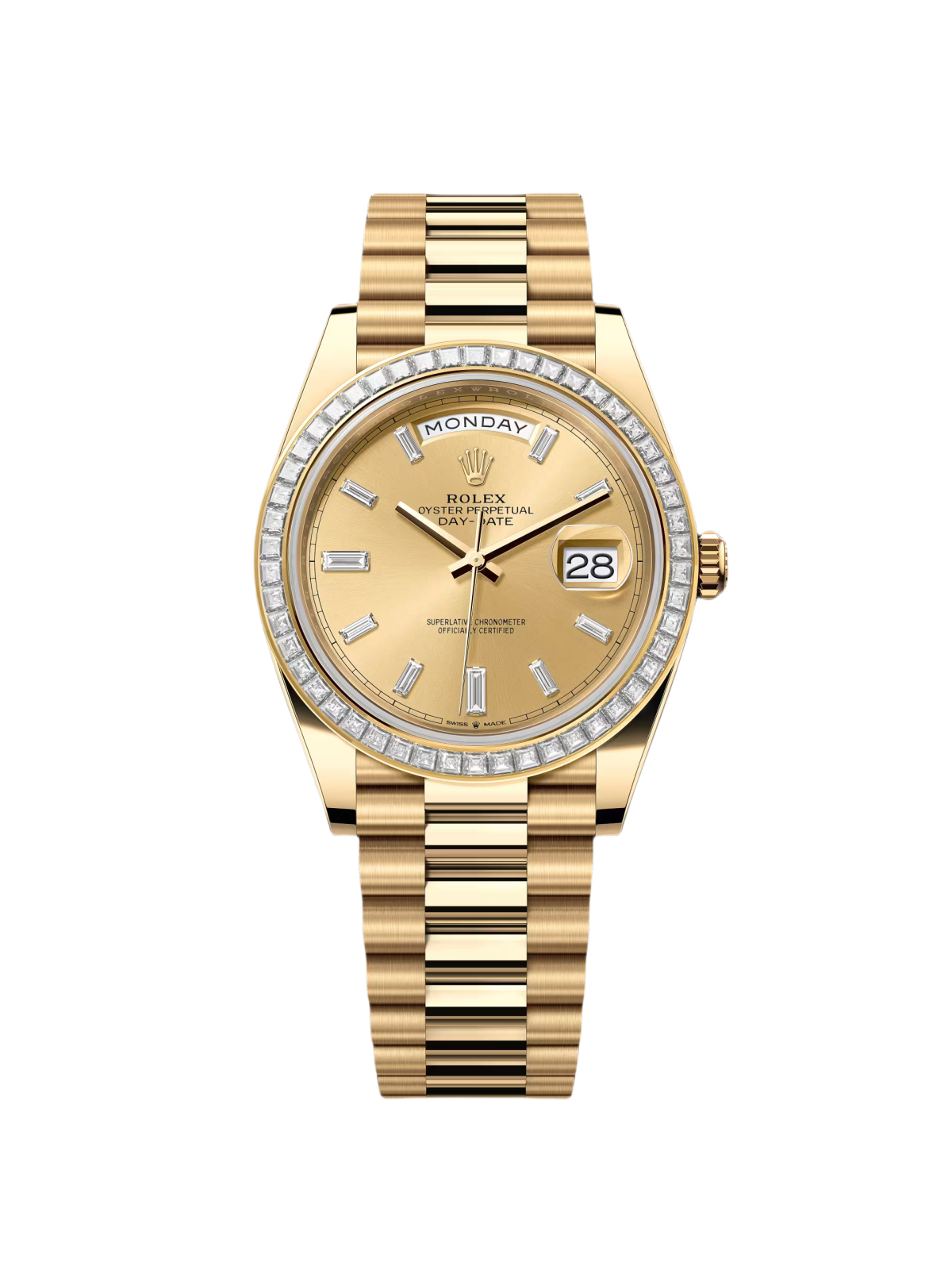 [2026 Mirror Grade]RLX Day-Date 40mm 228398TBR-0002 Champagne Dial President Watch