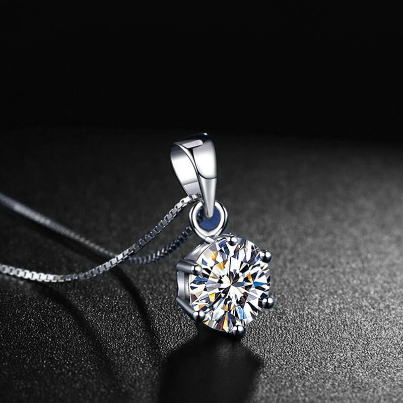 ✨Last Day Special Sale 50% OFF🔥S925 sterling silver moissanite six claw necklace🔥