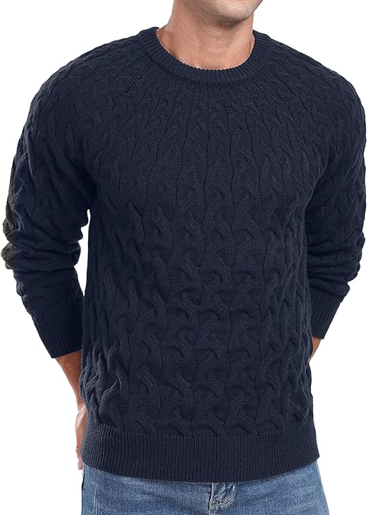 Men's Spiral Neck Pullover