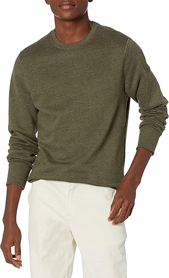 Men's Fleece Crew Sweatshirt (Available in Large and Extra Long Sizes)