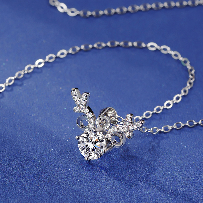 ✨Last Day Special Sale 50% OFF🔥S925 sterling silver with you all the way light luxury moissanite necklace🔥