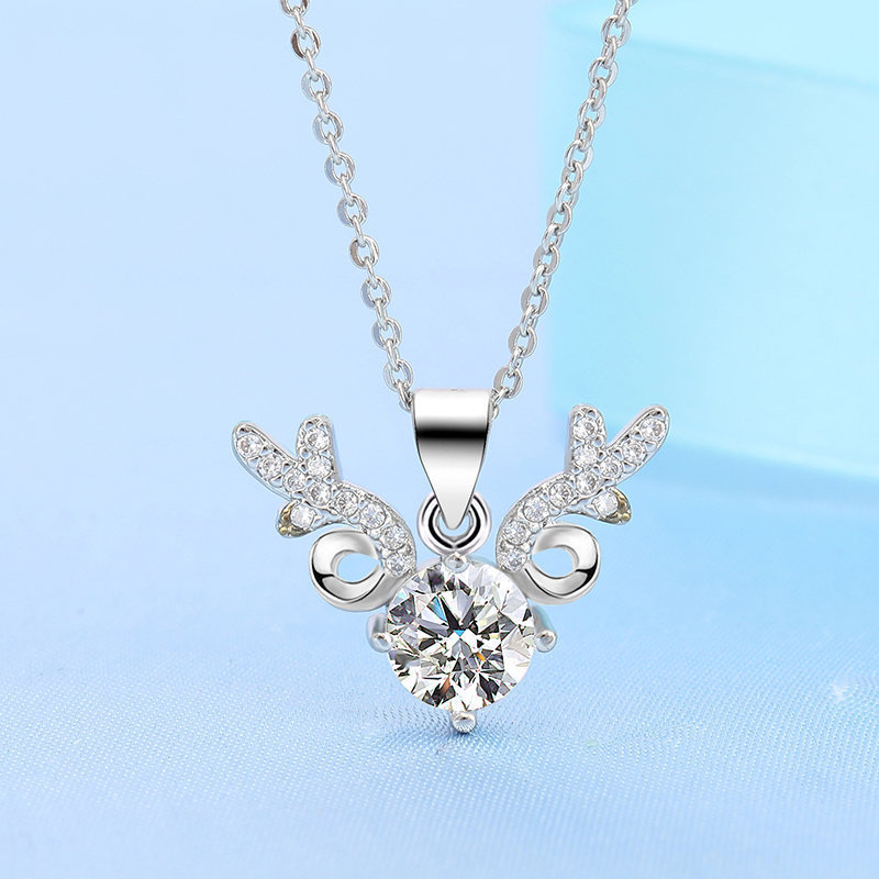 ✨Last Day Special Sale 50% OFF🔥S925 sterling silver with you all the way light luxury moissanite necklace🔥