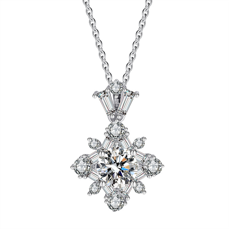 ✨Last Day Special Sale 50% OFF🔥S925 sterling silver eight-pointed star luxury moissanite necklace🔥