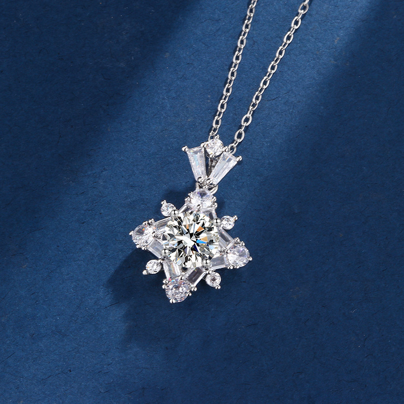 ✨Last Day Special Sale 50% OFF🔥S925 sterling silver eight-pointed star luxury moissanite necklace🔥