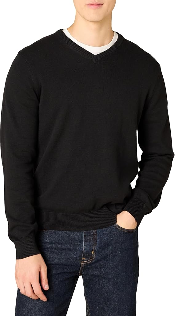 Men's V-neck sweater (available in large and extra long sizes)