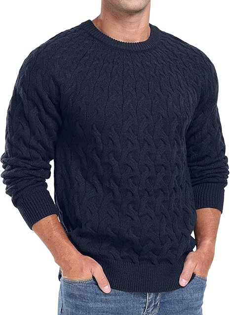 Men's Spiral Neck Pullover