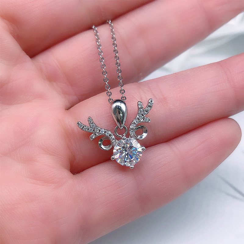 ✨Last Day Special Sale 50% OFF🔥S925 sterling silver with you all the way light luxury moissanite necklace🔥