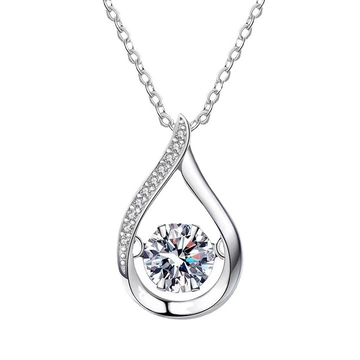 ✨Last Day Special Sale 50% OFF🔥S925 sterling silver water drop luxury moissanite necklace🔥