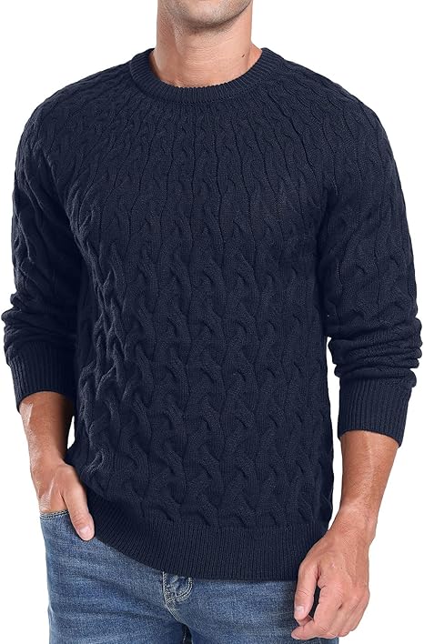 Men's Spiral Neck Pullover