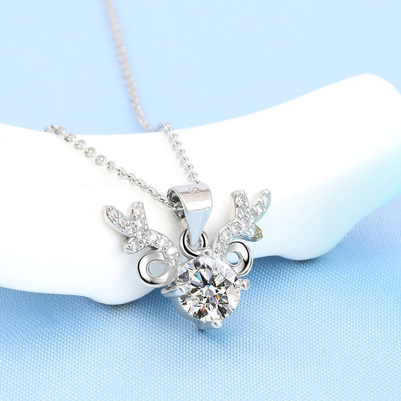 ✨Last Day Special Sale 50% OFF🔥S925 sterling silver with you all the way light luxury moissanite necklace🔥