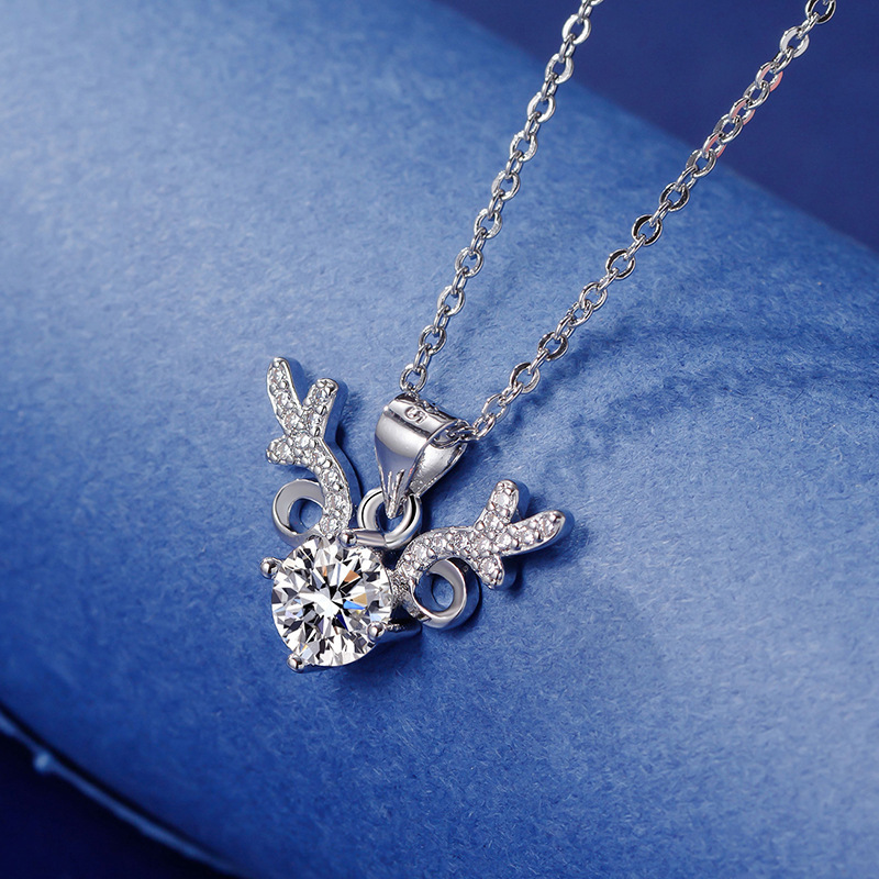✨Last Day Special Sale 50% OFF🔥S925 sterling silver with you all the way light luxury moissanite necklace🔥