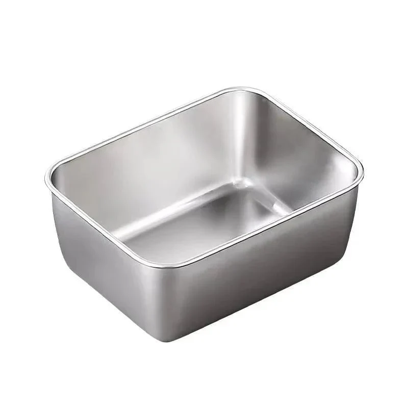 🔥LAST DAY 49% OFF-Stainless Steel Square Plate（With Lid）