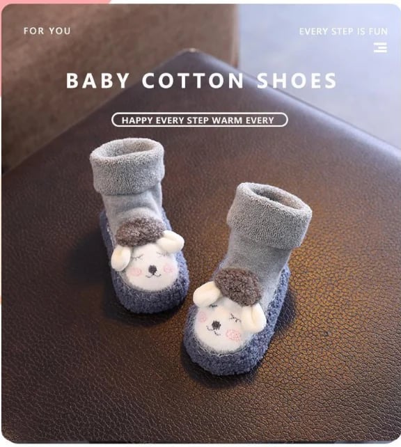 🎁Best Christmas Gift For Girls 50% OFF💖Baby Cartoon Plush Cotton Toddler Shoes