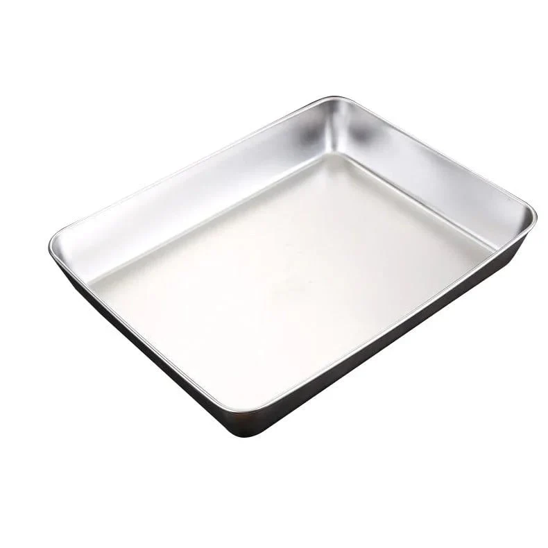 🔥LAST DAY 49% OFF-Stainless Steel Square Plate（With Lid）