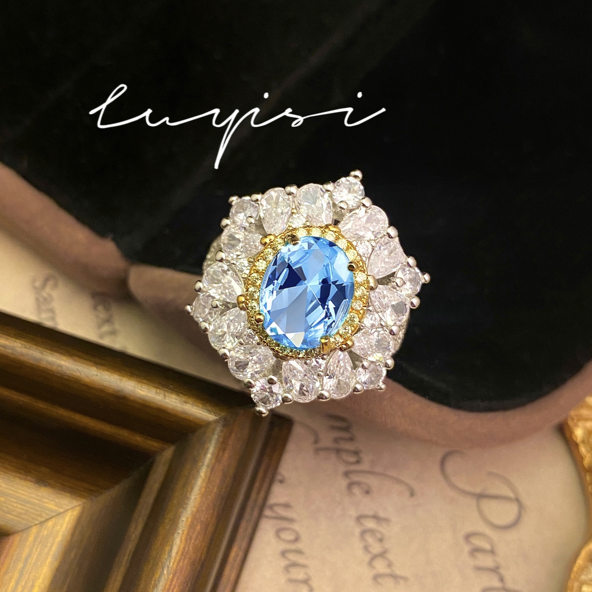 🔥HOT SALE 50% OFF🔥💎 Luxury 3 Carat Colored Gemstone Open Ring
