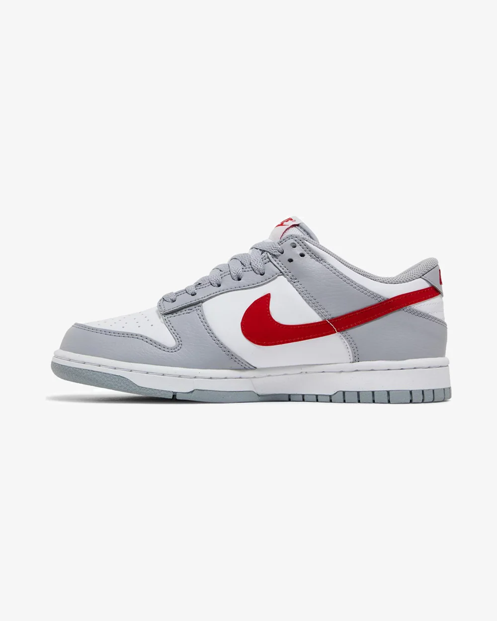 NIKE DUNK LOW GS WHITE GREY RED