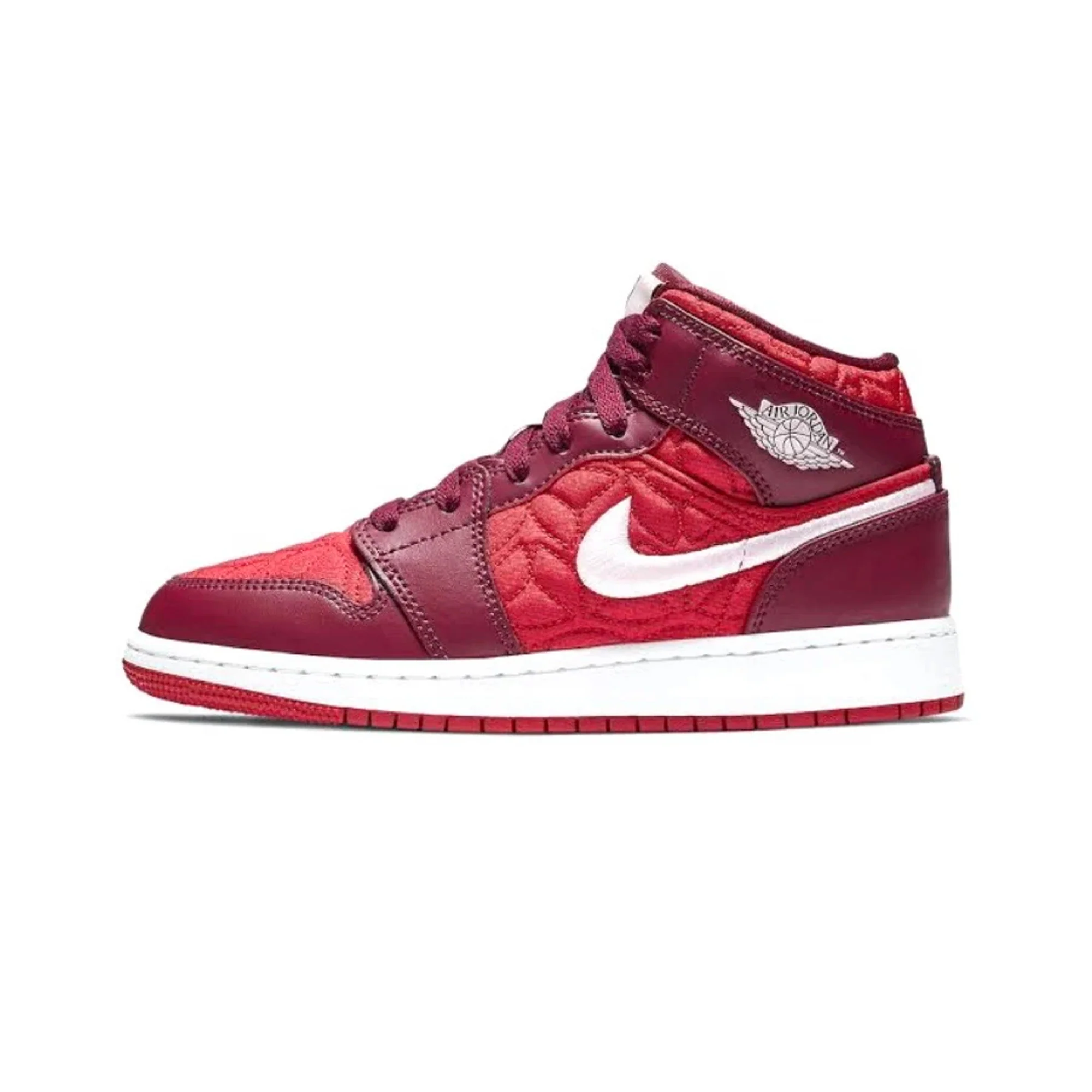 Air Jordan 1 Mid 'Red Quilt' GS