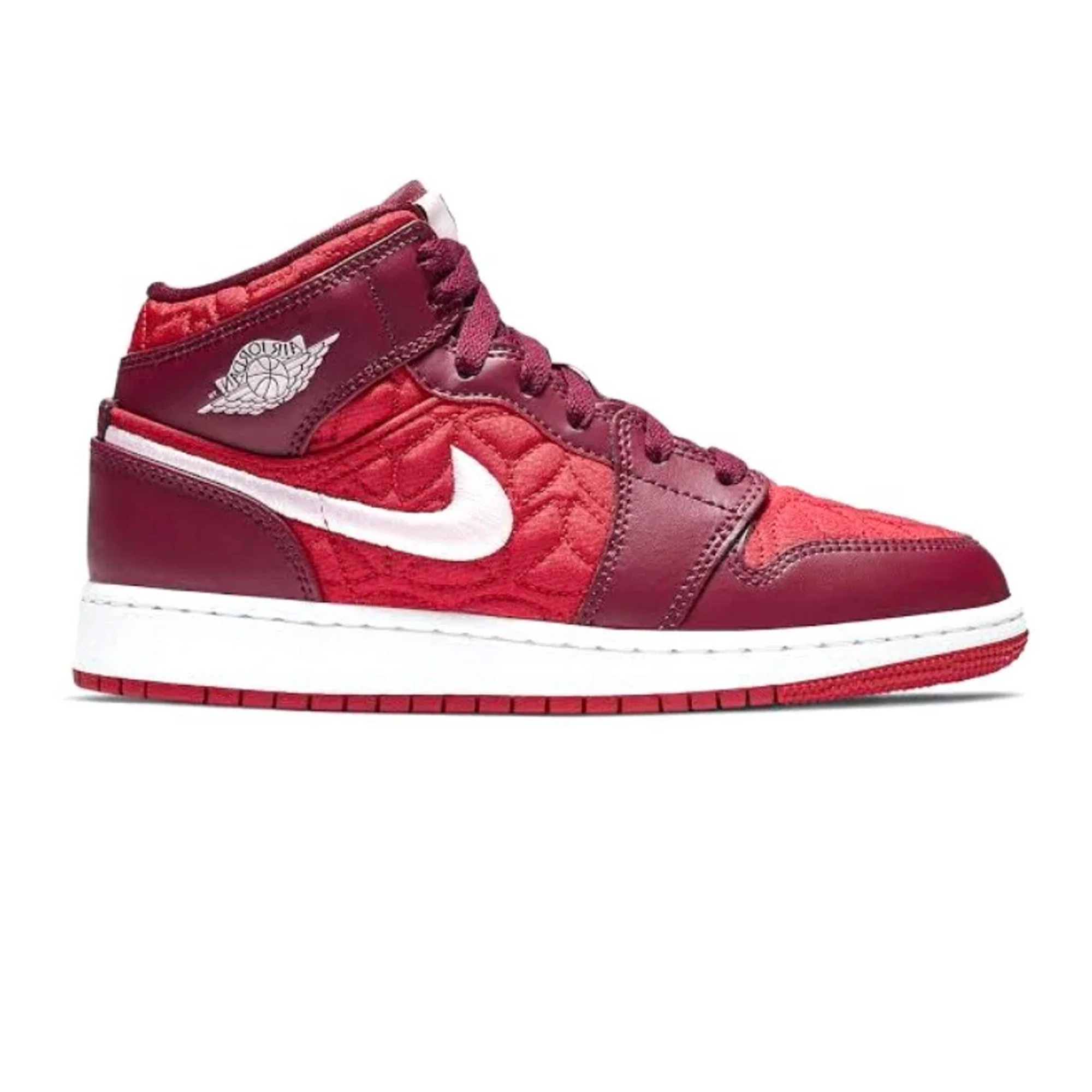 Air Jordan 1 Mid 'Red Quilt' GS