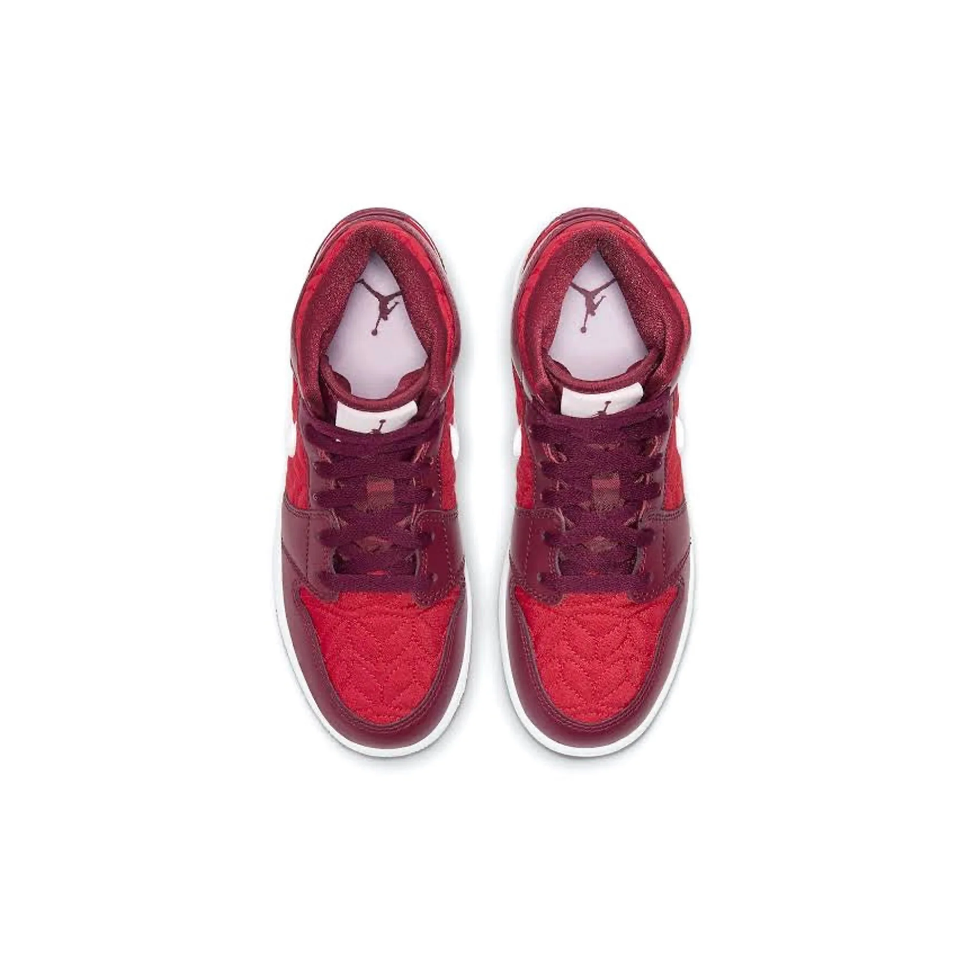 Air Jordan 1 Mid 'Red Quilt' GS