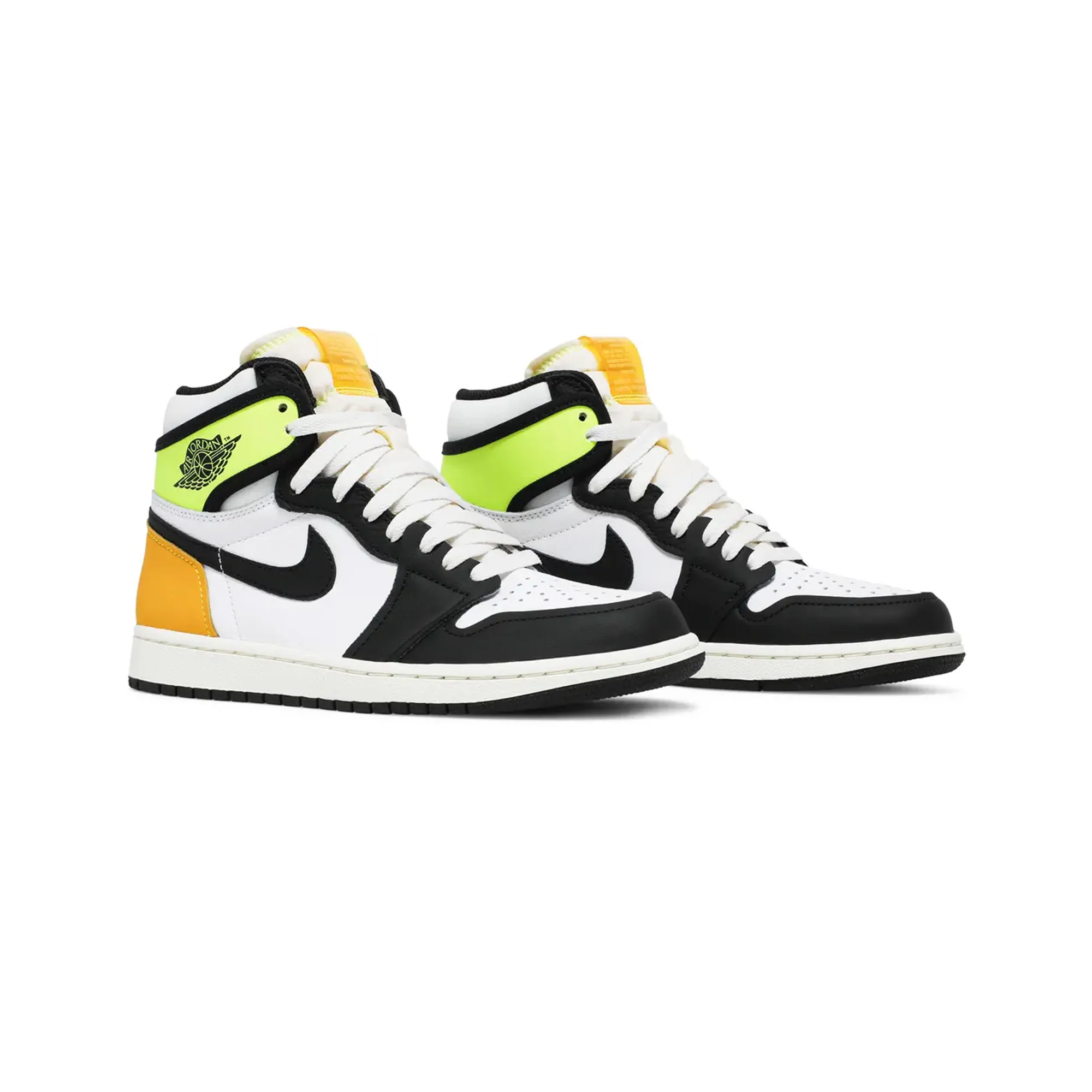 Air Jordan 1 Retro High 'White Black Volt University Gold' (2021)
