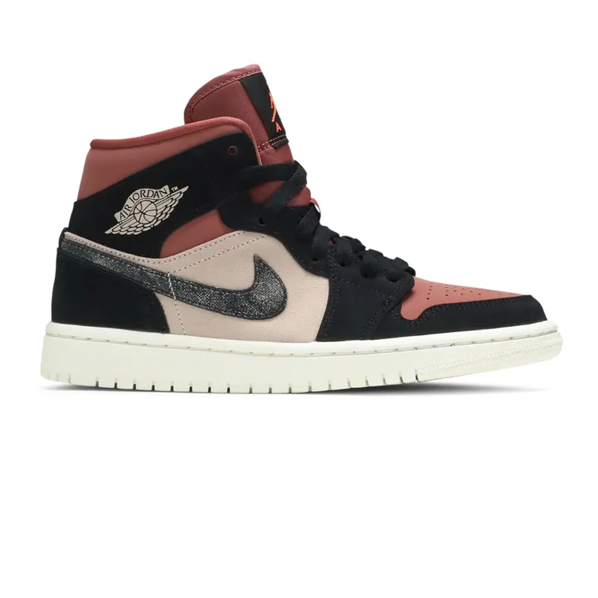 Air Jordan 1 Mid W 'Burgundy Dusty Pink'